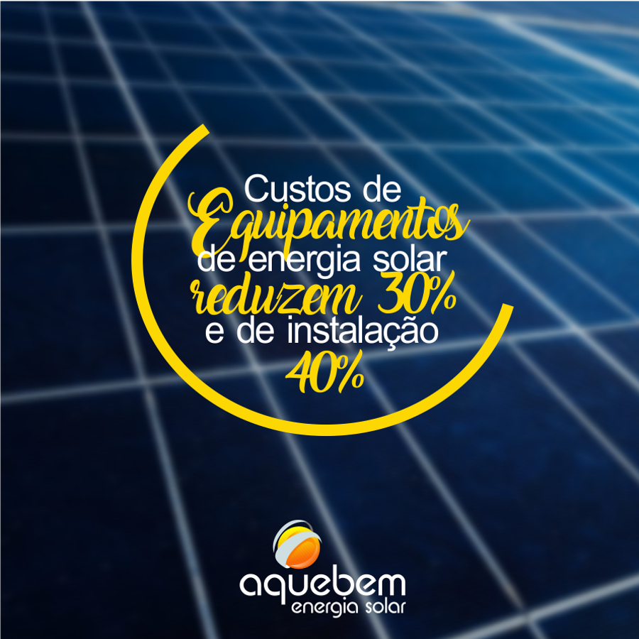 Redução nos custos de equipamentos fotovoltaicos